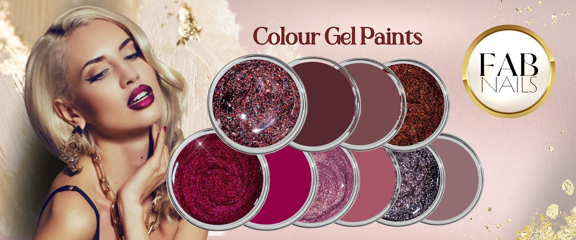 one stroke gel paints, one stroke colour gel polish, nail art gel, glitter gel, glitter nail art